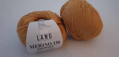 500 g Merino 130 Compact Lang Yarns Fb 39 camel Merino Schurwolle RESTPOSTEN