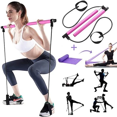 Yoga Widerstand Bands Exerciser Pull Seil Gym Pilates Trainer Elastische Bänder