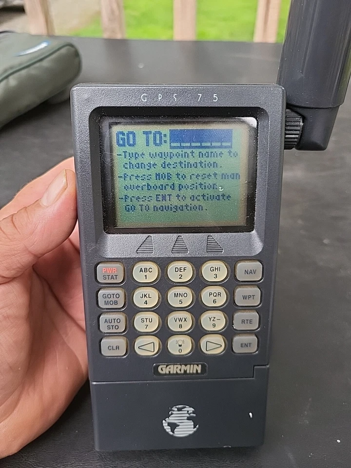 Garmin GPS 75 Personal Navigation Bundle With Torn Case Marine Hiking Fishing Te - Image 2 of 4