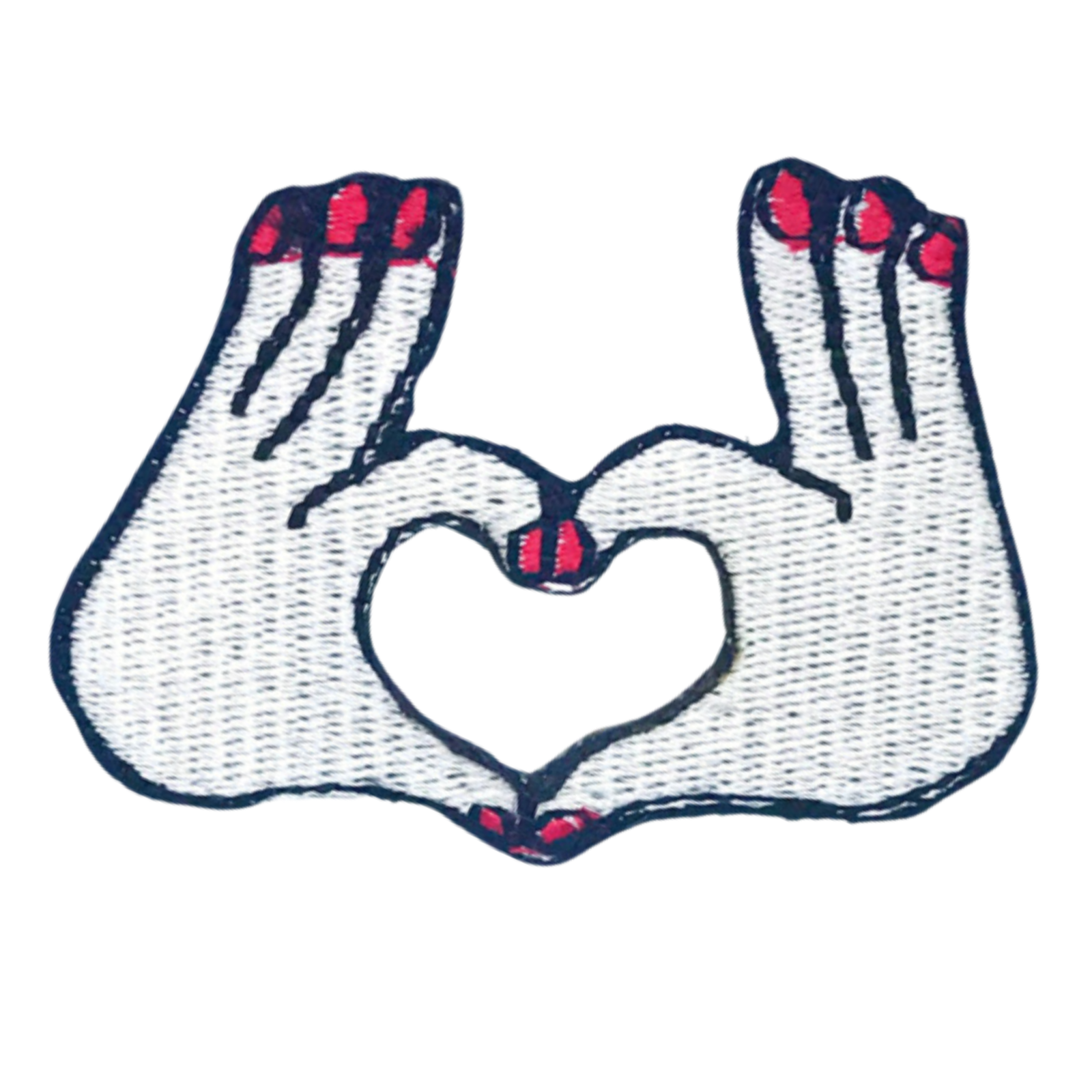 Romantic Heart Hand Embroidery Iron On Patch for Jackets DIY Sew On