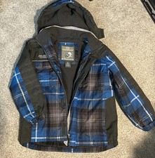 Boys Winter Coat Hooded Boarder Jacket - Sz Medium 7/8 Free Country