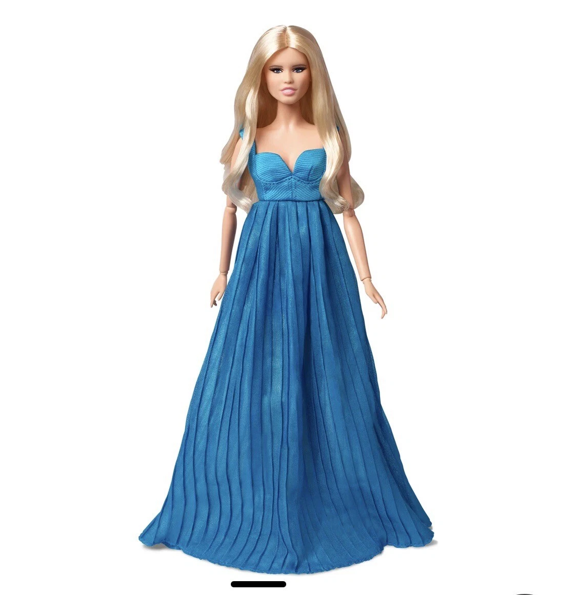 Barbie Topmodel Claudia Schiffer bambola in abito Versace in mano