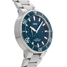 Oris Aquis Small Seconds Dark Teal Steel Bracelet 01 743 7733 4155-07 8 24 05PEB 3