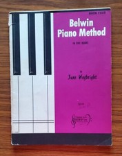 Belwin Piano Method in Five Books by June Weybright - Book Four - Used
