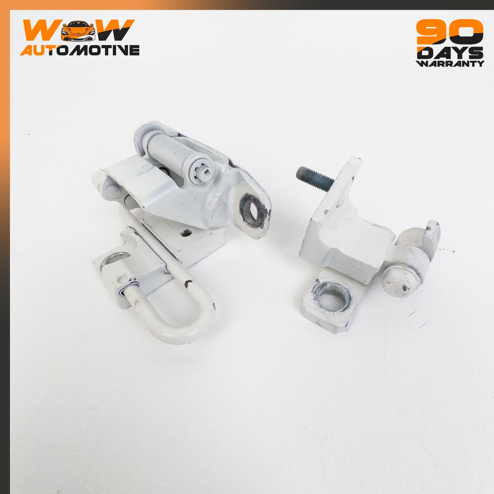 06-13 BENTLEY CONTINENTAL FLYING SPUR REAR LEFT DRIVER SIDE DOOR HINGE WHITE OEM