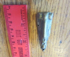 1 Antique Corner foot Small Cast brass vintage for jewelry box or trinket trunk