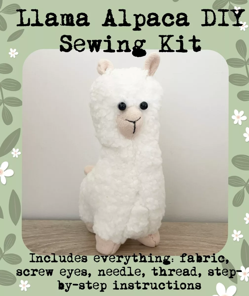 Llama Alpaca Plush Toy Sewing DIY Kit with Everything and Step by