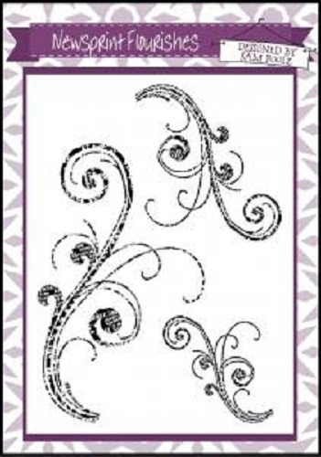 CREATIVE EXPRESSIONS U Mount Stamps A6 NEWSPRINT FLOURISHES Sam Poole UMNEWSFLOU