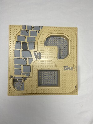 Official LEGO 3D Raised Base Plate Castle Brown 10x10