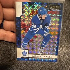 2017-18 OPC Platinum William Nylander Blue /99 Toronto Maple Leaves