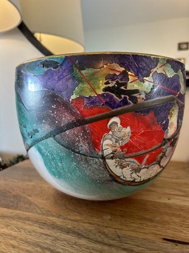 Patrick Dragon White House Collection Abstract Art w/ Terra Sigillata Pottery - Picture 5 of 22