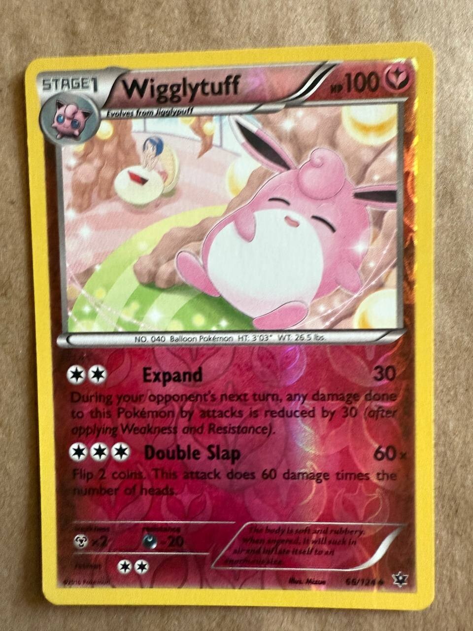 Wigglytuff 66/124 Fates Collide Uncommon Pokemon Card TCG