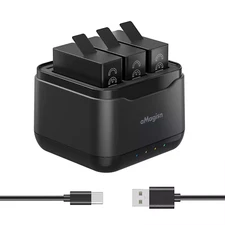 Battery Charging Hub for GoPro Hero 13 with Card Storage Slots
