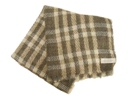 Soft Lightweight Cashmere Scarf Hand Made in Nepal - Natural Dyes Plaid Patterns - Picture 5 of 28