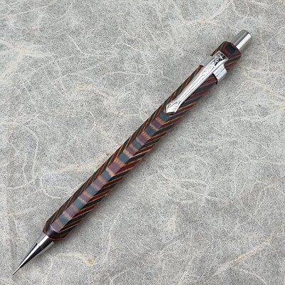 Hand Crafted Pentel P-205(0.5mm) Mechanical Pencil with Octagonal Wood Barrel