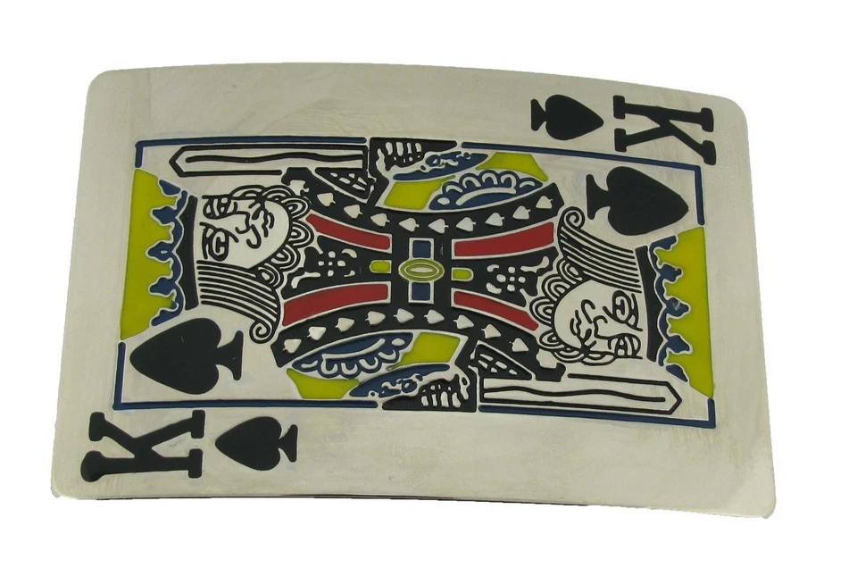 Lote de 12 piezas al por mayor de hebillas de cinturón Las Vegas Ace Spades Western Hombres Vaquero Moda Foto 3 de 4