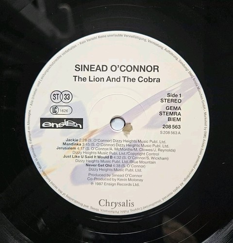 Sinéad O'connor - The Lion And The Cobra - LP - 1988 - Chrysalis - Bild 6 von 8