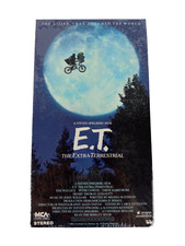 E.T. ET the Extra Terrestrial 1988 VHS Sealed New MCA Watermark Green Flap