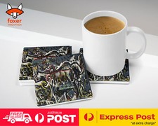 COASTER COFFEE DRINKING MAT|JACKSON POLLOCK - THE SHE-WOLF ART PAINT