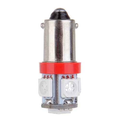 5x SUPER RED T11 BA9S-5SMD H6W 1985 1445 LED INTERIOR DOME LIGHT BULB LAMPS - Picture 5 of 9