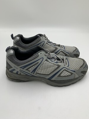 Abeo Men's Running Shoes Grey Athletic Blue Accents Size 11 M