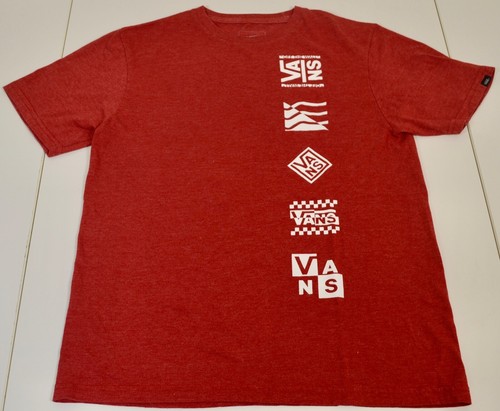 VANS t-shirt youth boys large red 