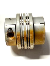 Flexible Shaft Aluminium Coupling 0.5" bore and 0.75" bore