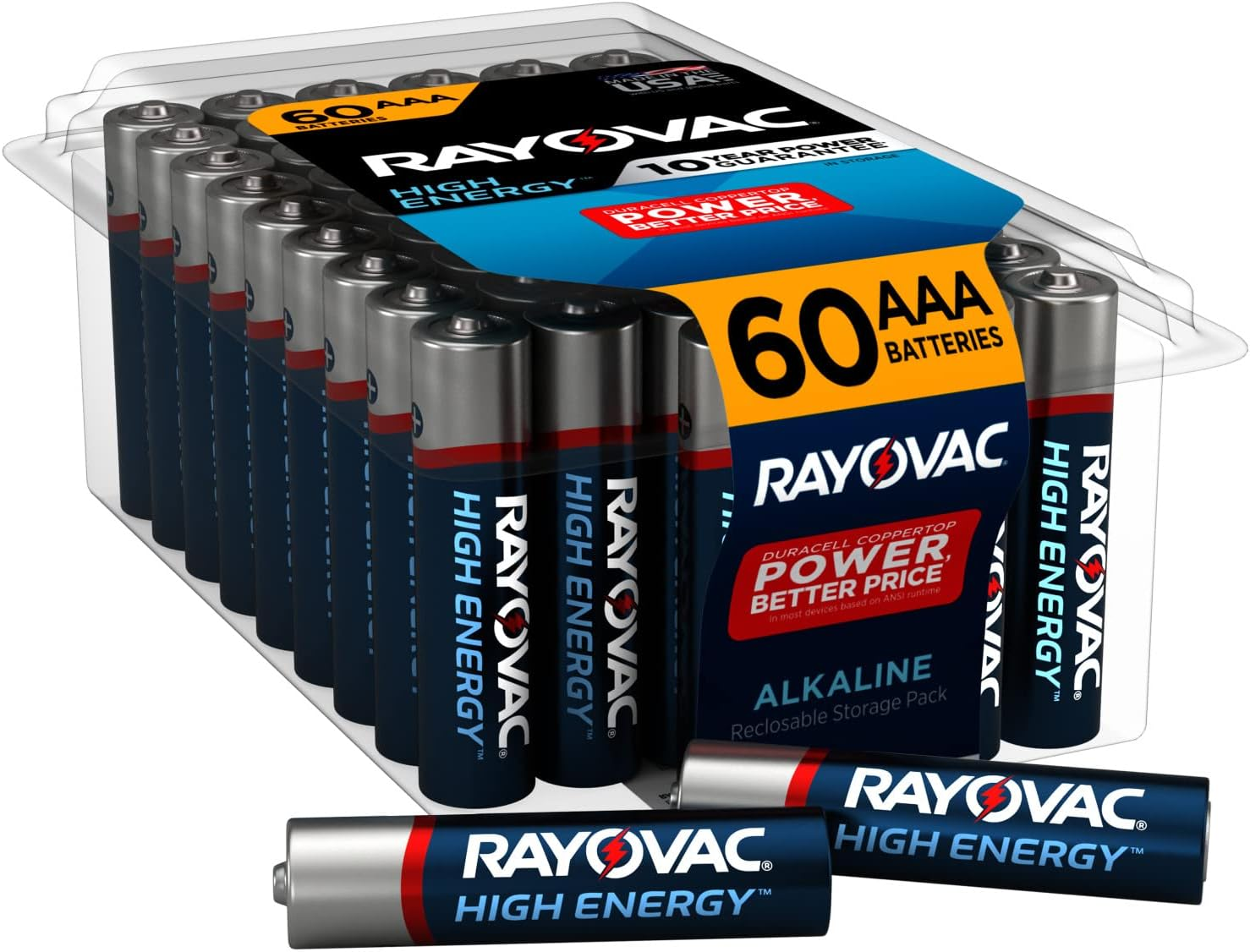 AAA Batteries, Alkaline Triple a Batteries (60 Battery Count)-image
