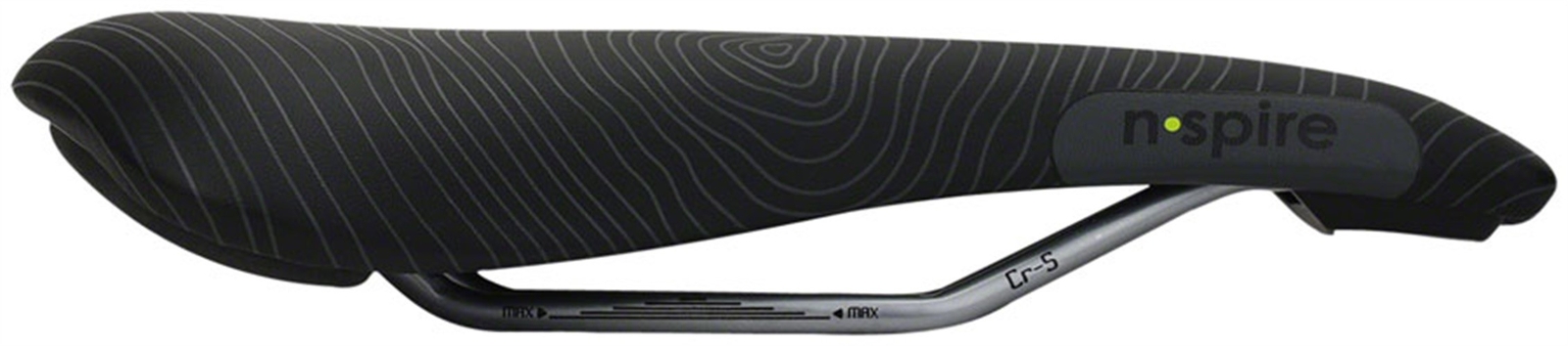 Седло Smanie N.Spire - Хромолиевое, черное из микрофибры, 146