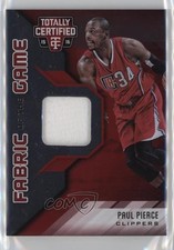 2015 Totally Certified Fabric of the Game Materials Red 55/99 Paul Pierce 05v0