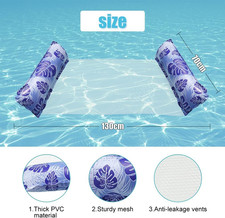 3 Pack Lilo Pool Inflatables, Swimming Floats Water Hammock Pool Toys for Adult