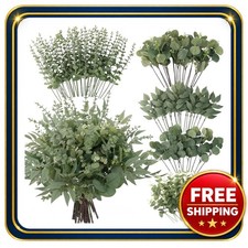 Artificial Eucalyptus Stems 130 Pack for Decor Mixed Styles
