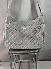 Vera Bradley Diaper Bag Black Quilted Zebra Print Vinyl Lining