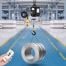 3in1 Portable Electric Hoist Winch 1100lbs Wired/Wireless Remote Control 25ft