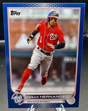 2022 Topps Update Cesar Hernandez #US299 Royal Blue Nationals