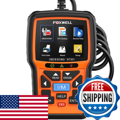 Foxwell Nt301 Obd2 Scanner Live Data Professional Mechanic Obdii Diagnostic