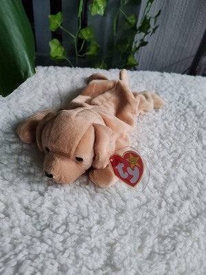 Ty Beanie Baby - FETCH the golden labrador retriever dog