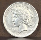 1921 Peace Silver Dollar High Relief.  Good Details Coin For Album.