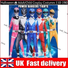 Power Rangers Cosplay Costumes Jumpsuit Bodysuits Kids Party Fancy Dress Outfit