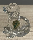 Vintage Waterford Crystal Young Labrador Retriever Paperweight Figurine