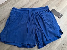 BNWT Lululemon Fast and Free Airflow Blue Running Shorts 6”. Size L
