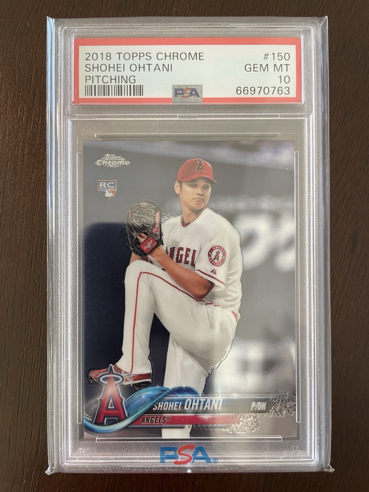 2018 Topps Chrome Shohei Ohtani Rookie RC #150 PSA 10 Gem Mint Dodgers MVP