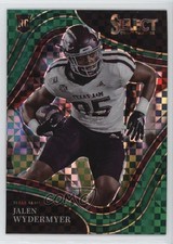2022 Select Draft Picks Field Level Green Squares Prizm Jalen Wydermyer #117 1n5