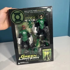DC Direct Green Lantern & Sinestro Collector Set 6.5" Fig's w/Graphic Novel MINT