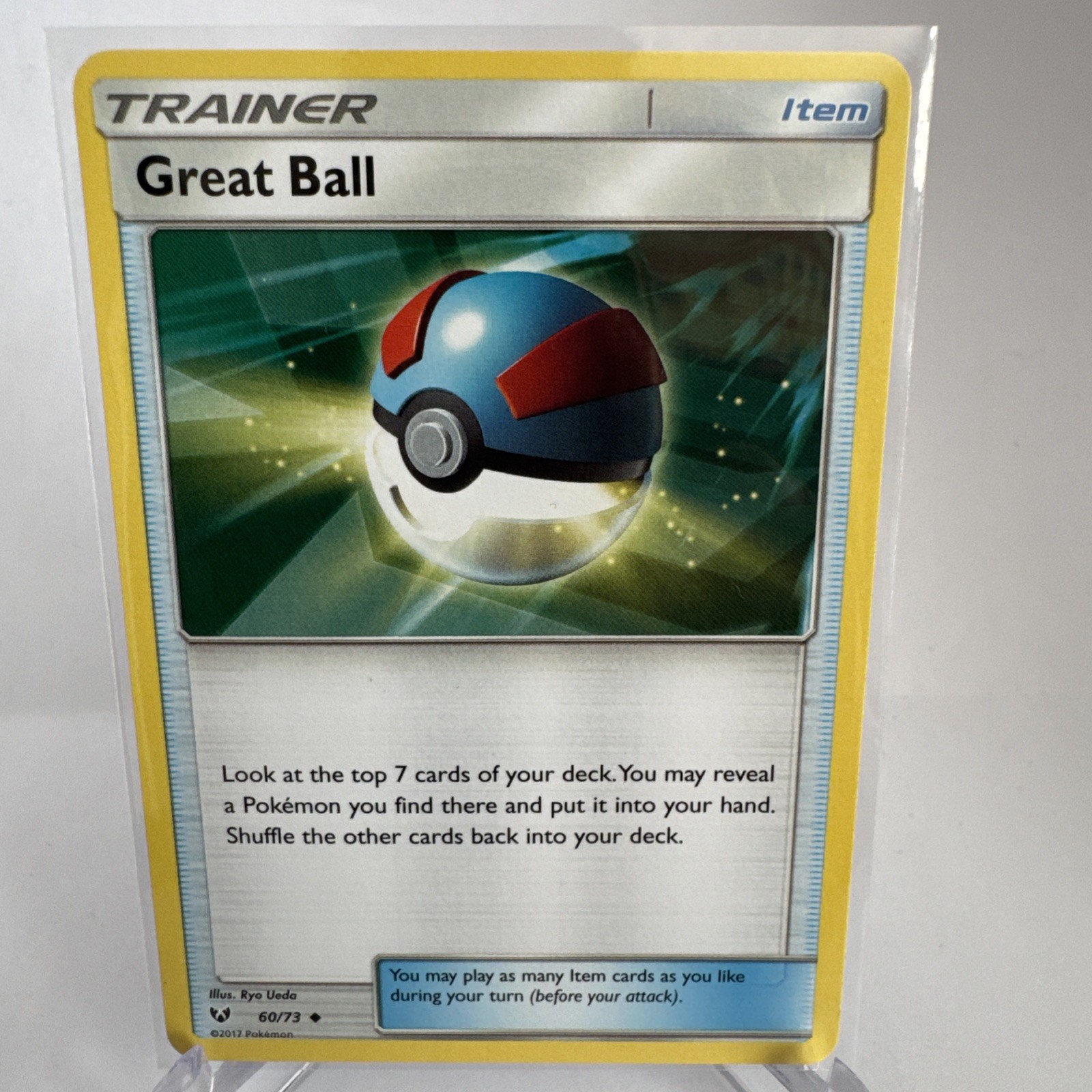 Great Ball 60/73 Shining Legends Regular non holo pokemon