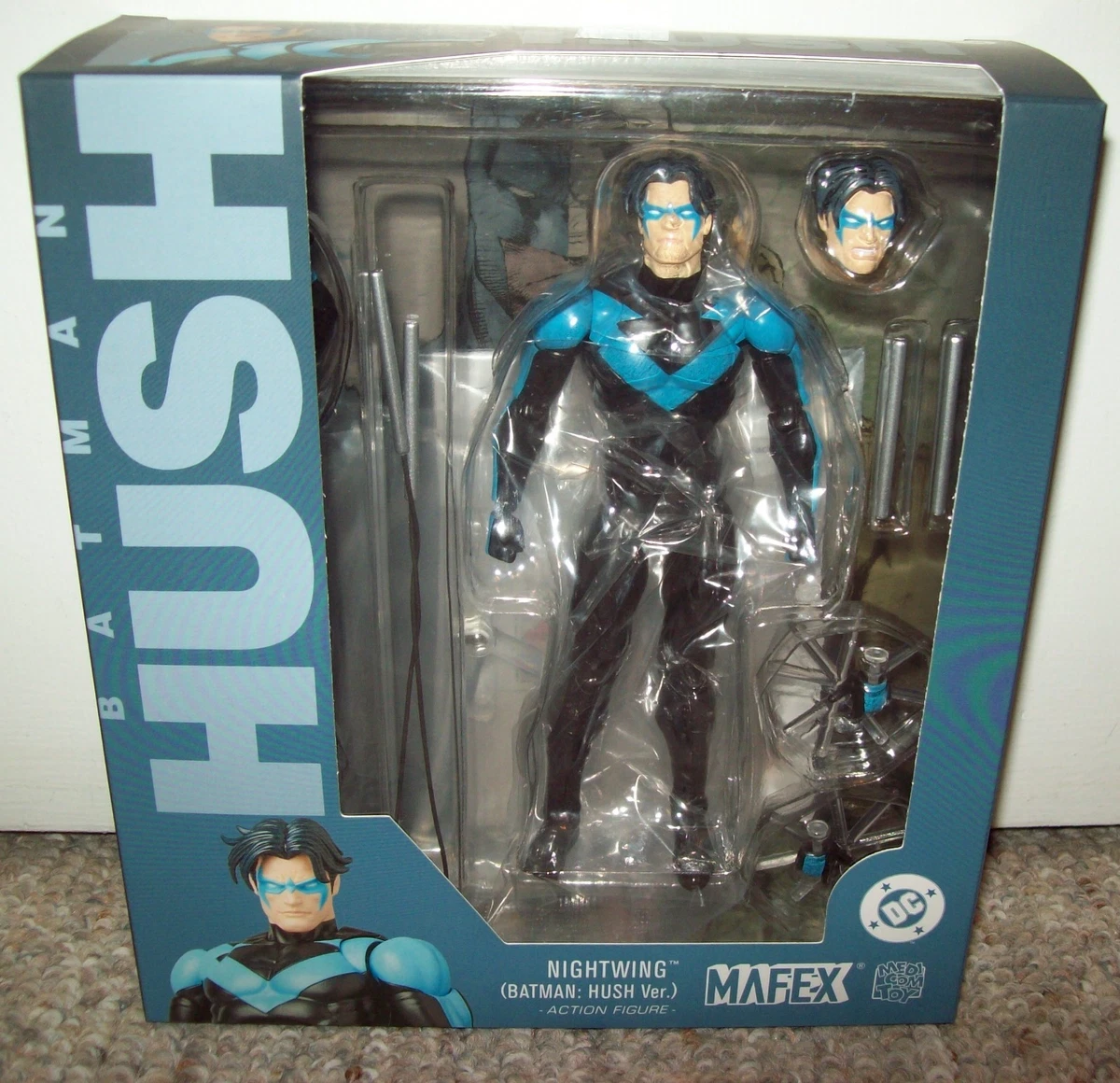 Figura De Acción MAFEX Nº126 Hush Batman Negro Ver. De CT Toys - Nueva En Caja, Basada En Películas