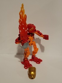 100% Complete & Retired Lego Bionicle Stars: Tahu (7116) w/ Instruction Manual 