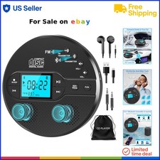 Portable CD Player with Bluetooth FM Transmitter Rechargeable Anti-Skip