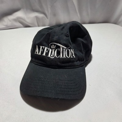 Affliction Mens Black Embroidered Logo Baseball Cap Hat Otto 18-864 Adjustable