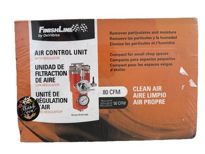 Devilbiss 803643 FinishLine 80 CFM Air Line Filter Unit W/ 50 CFM Regulator NEW!